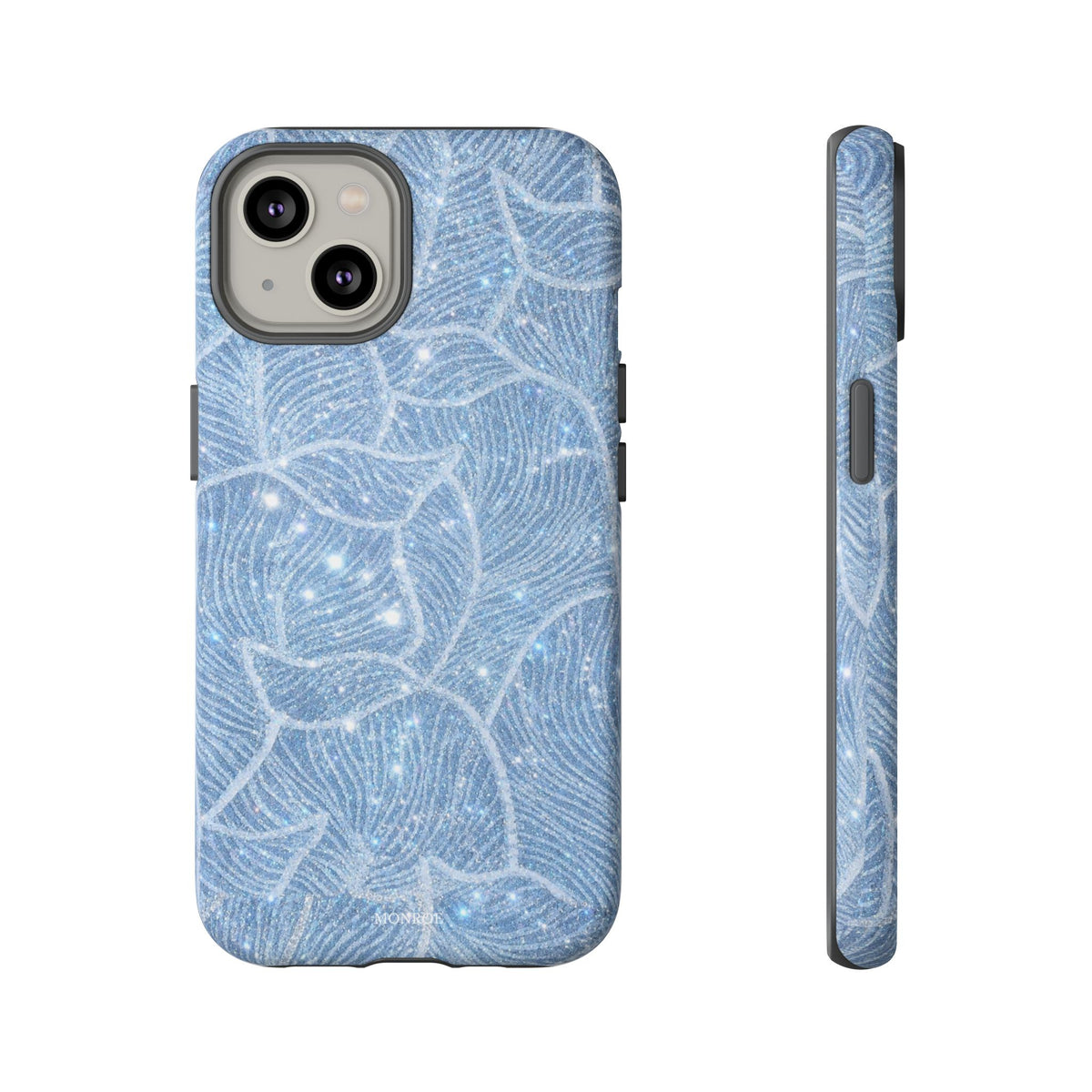 Glacier Blue Floral Tough Case