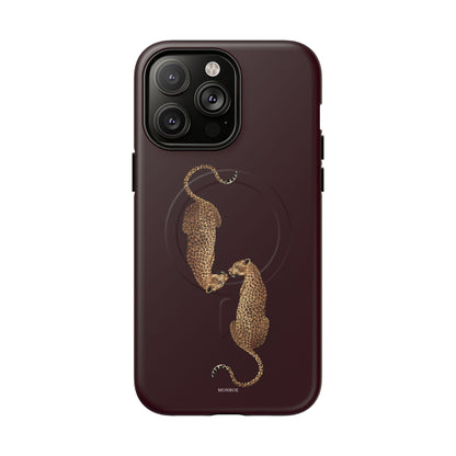 Burgundy Leopard Duo MagSafe Case