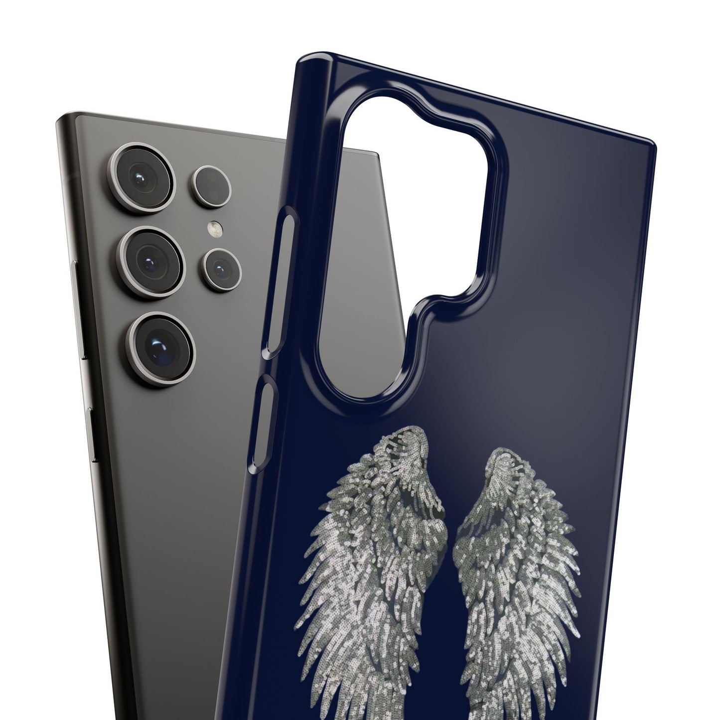 Navy Angel Wings Case