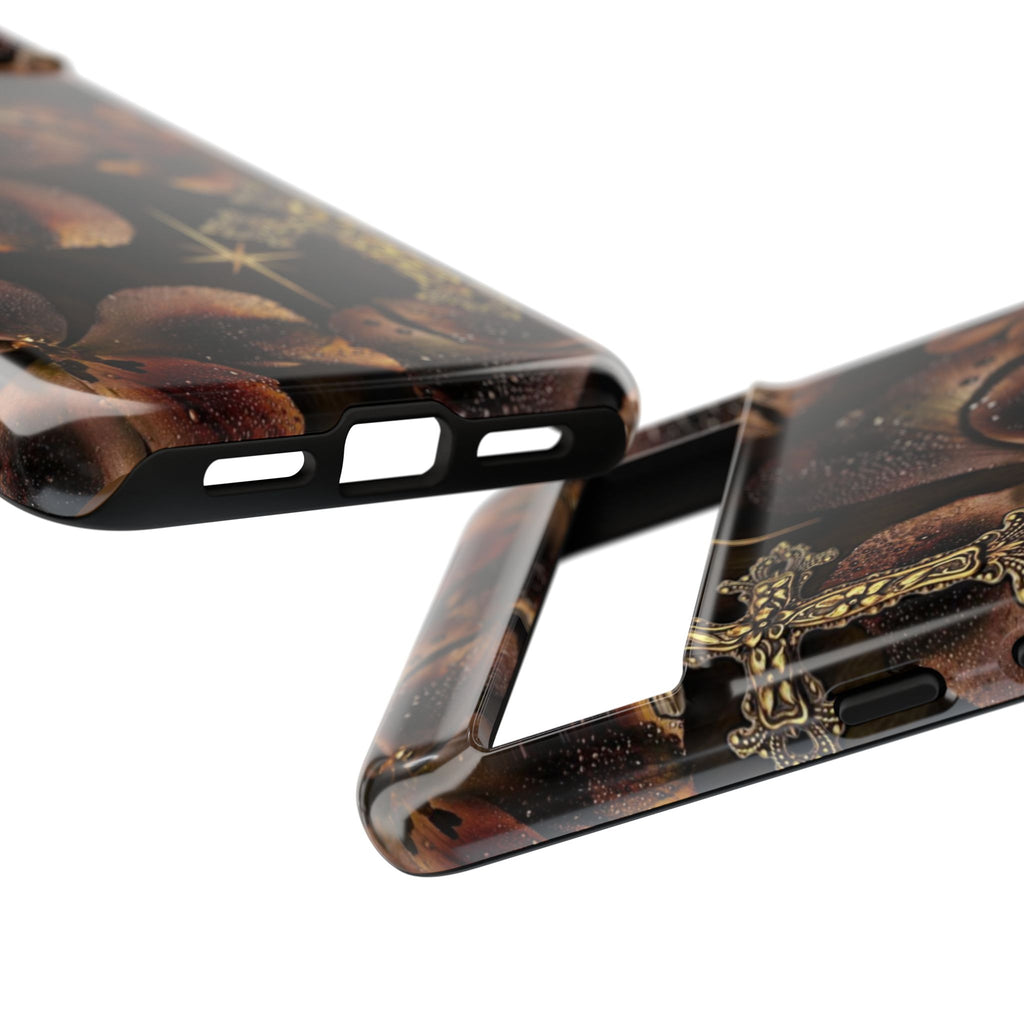 Floral Cross Pattern Tough Case