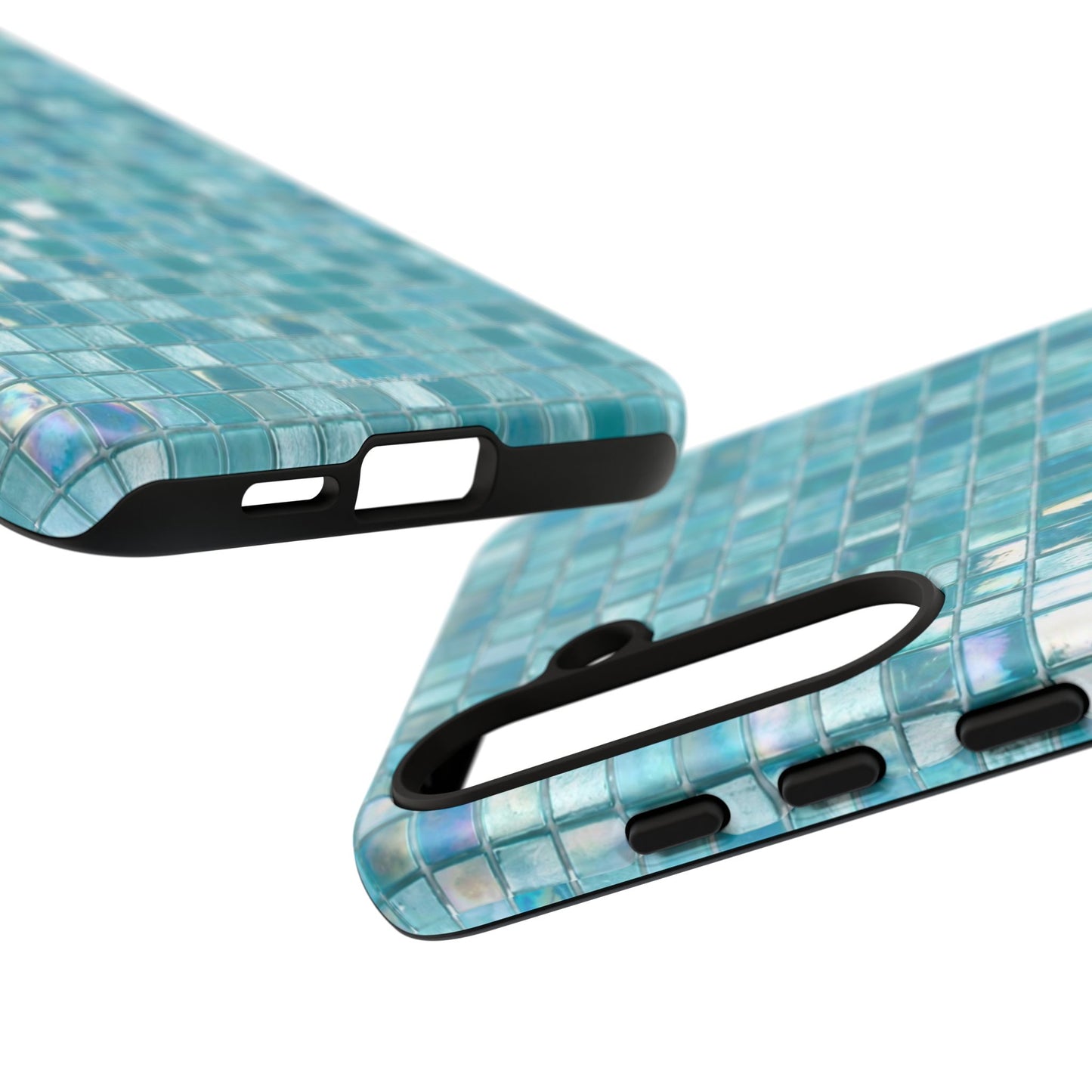 Hot Blue Mosaic Tile Tough Case