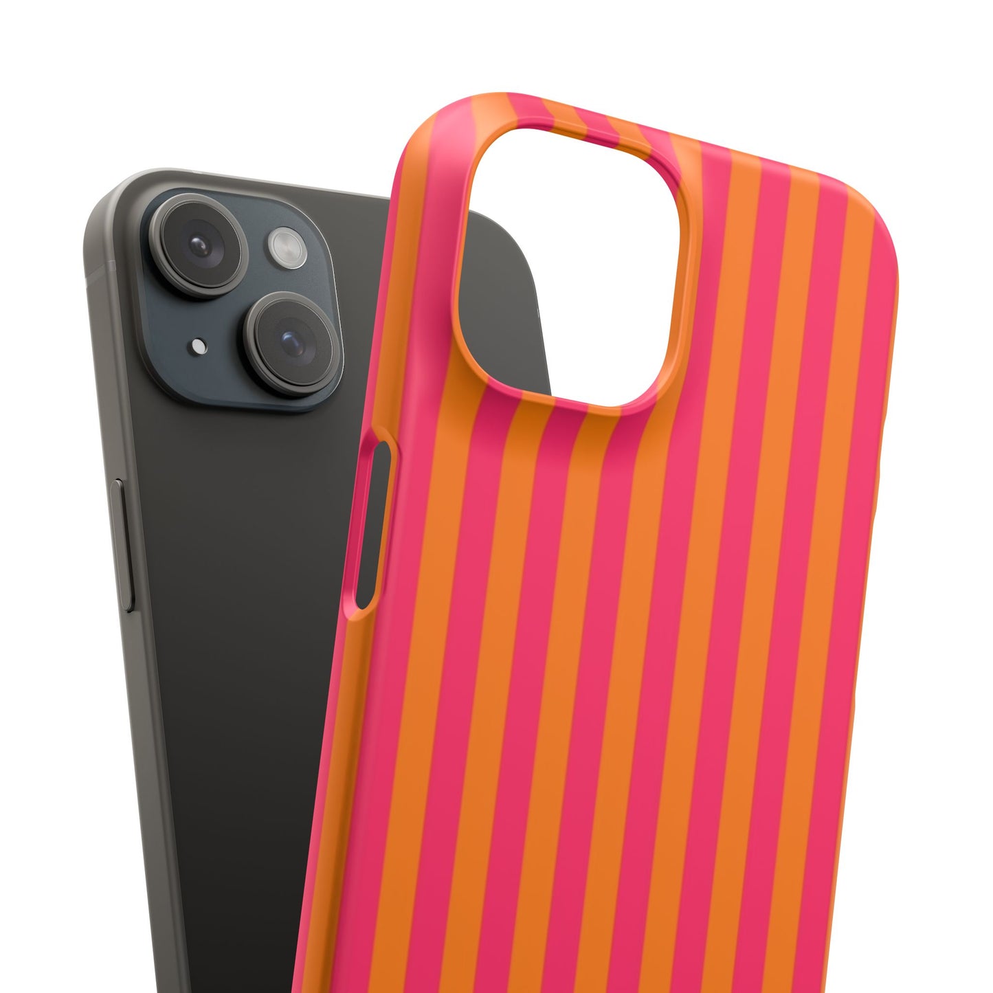 Striped Orange & Pink Case