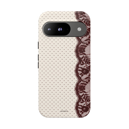 Burgundy Lace Edge Tough Case