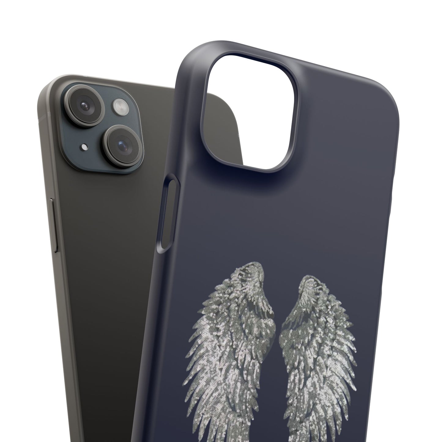 Navy Angel Wings Case