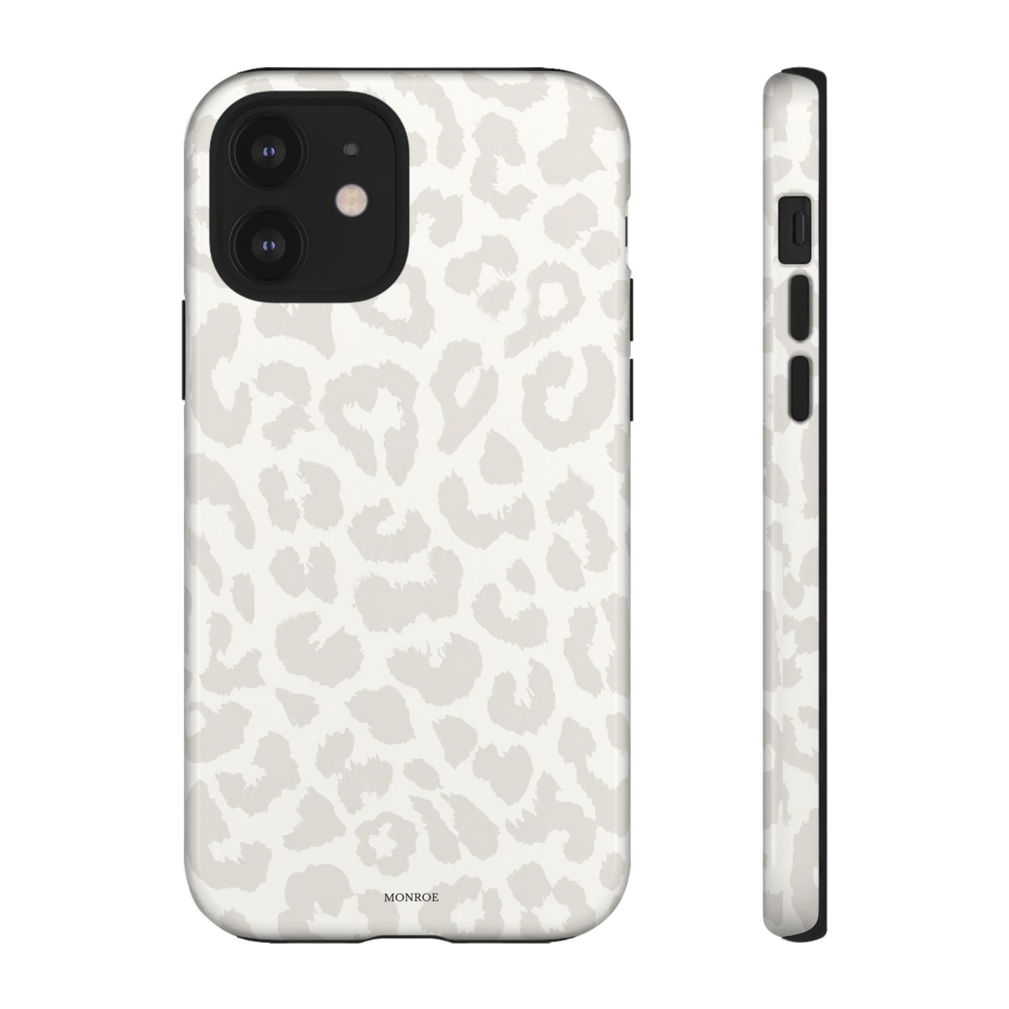 White Leopard Print Tough Case