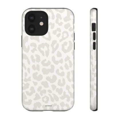 White Leopard Print Tough Case