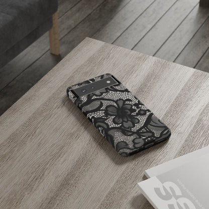 Black Floral Vintage Case
