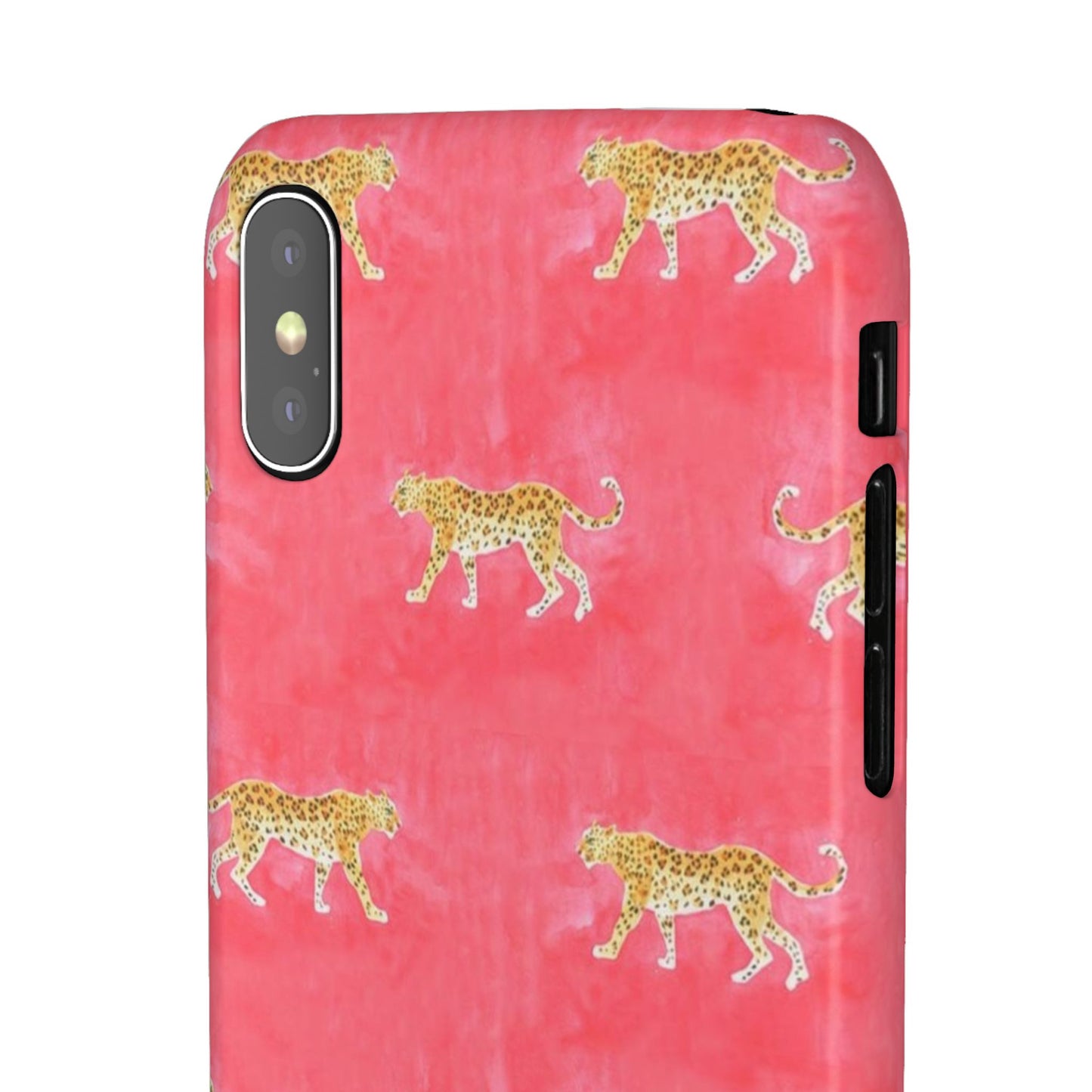 Pink Watercolor Leopard Case
