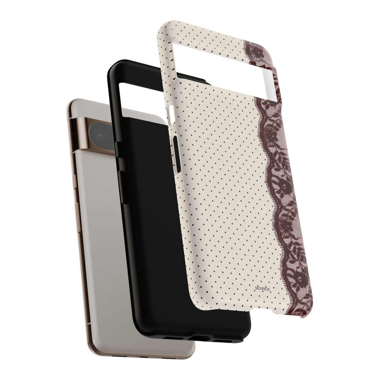 Burgundy Lace Edge Tough Case