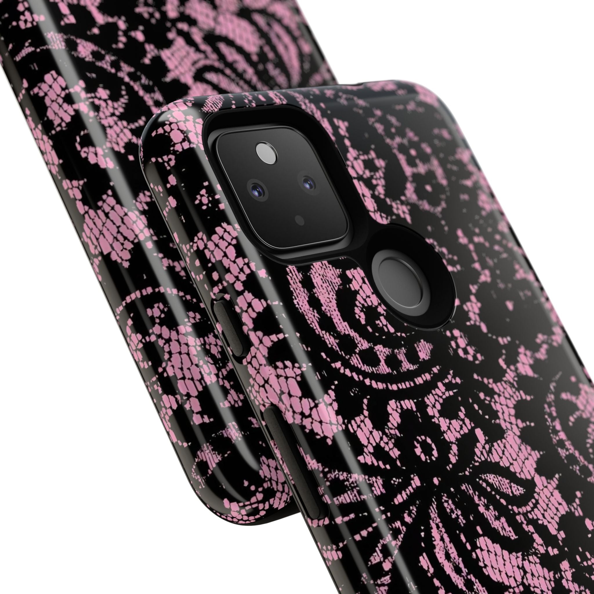 Pink Lace Pattern Tough Phone Case