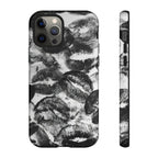Black and Kiss Design Phone Case