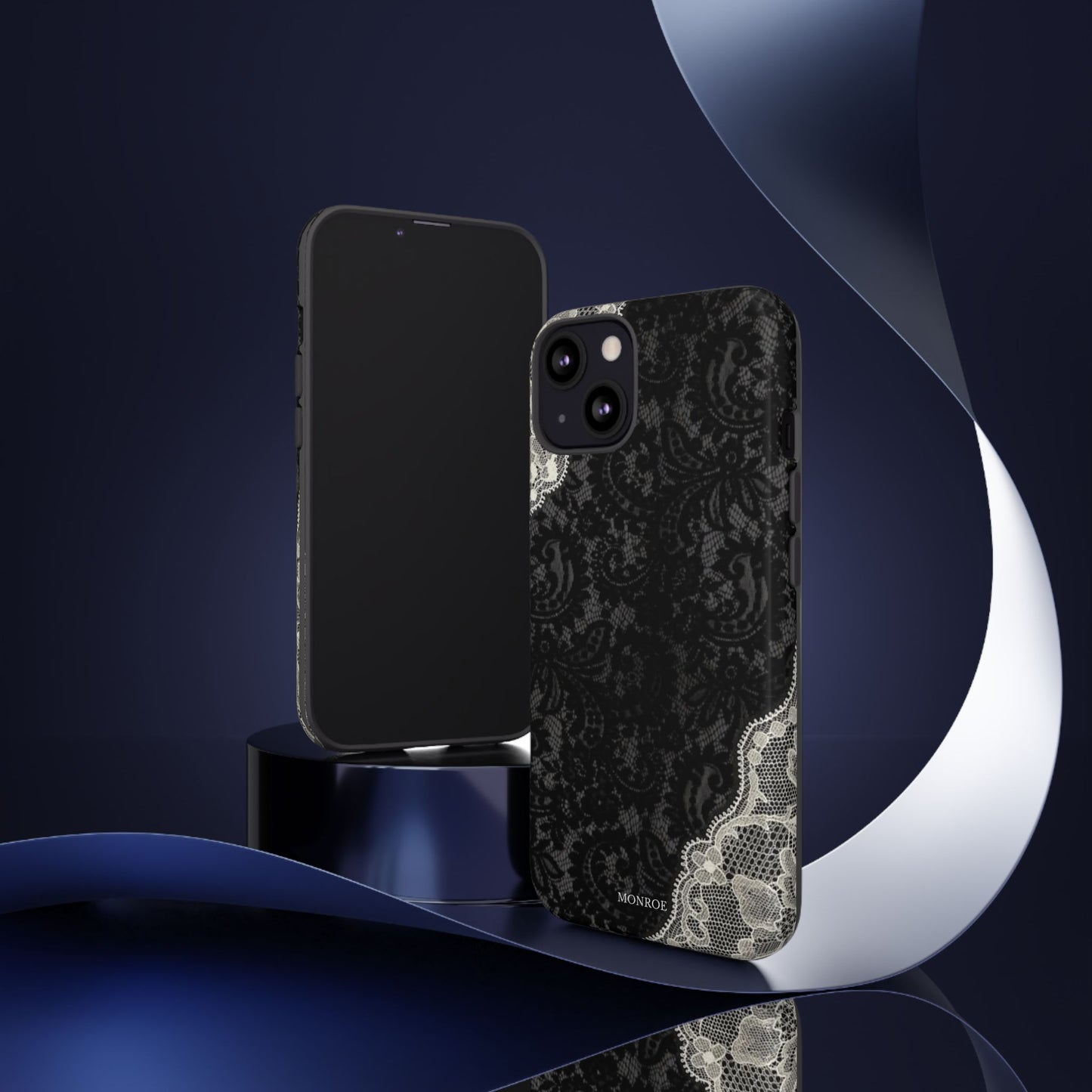 Black & White Edged Tough Case