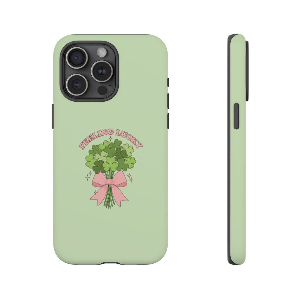 ‘Feeling Lucky' Clover Bouquet Tough Phone Case