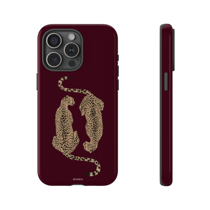 Burgundy Cheetah Tough Case