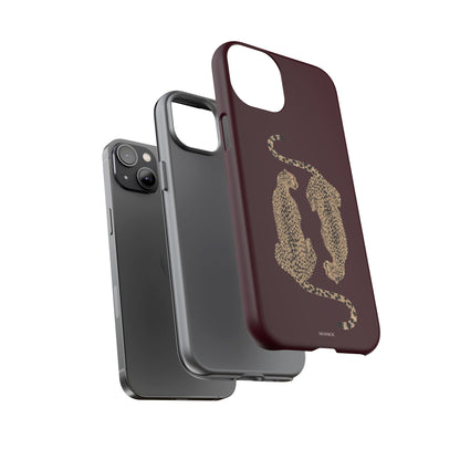 Burgundy Cheetah Tough Case