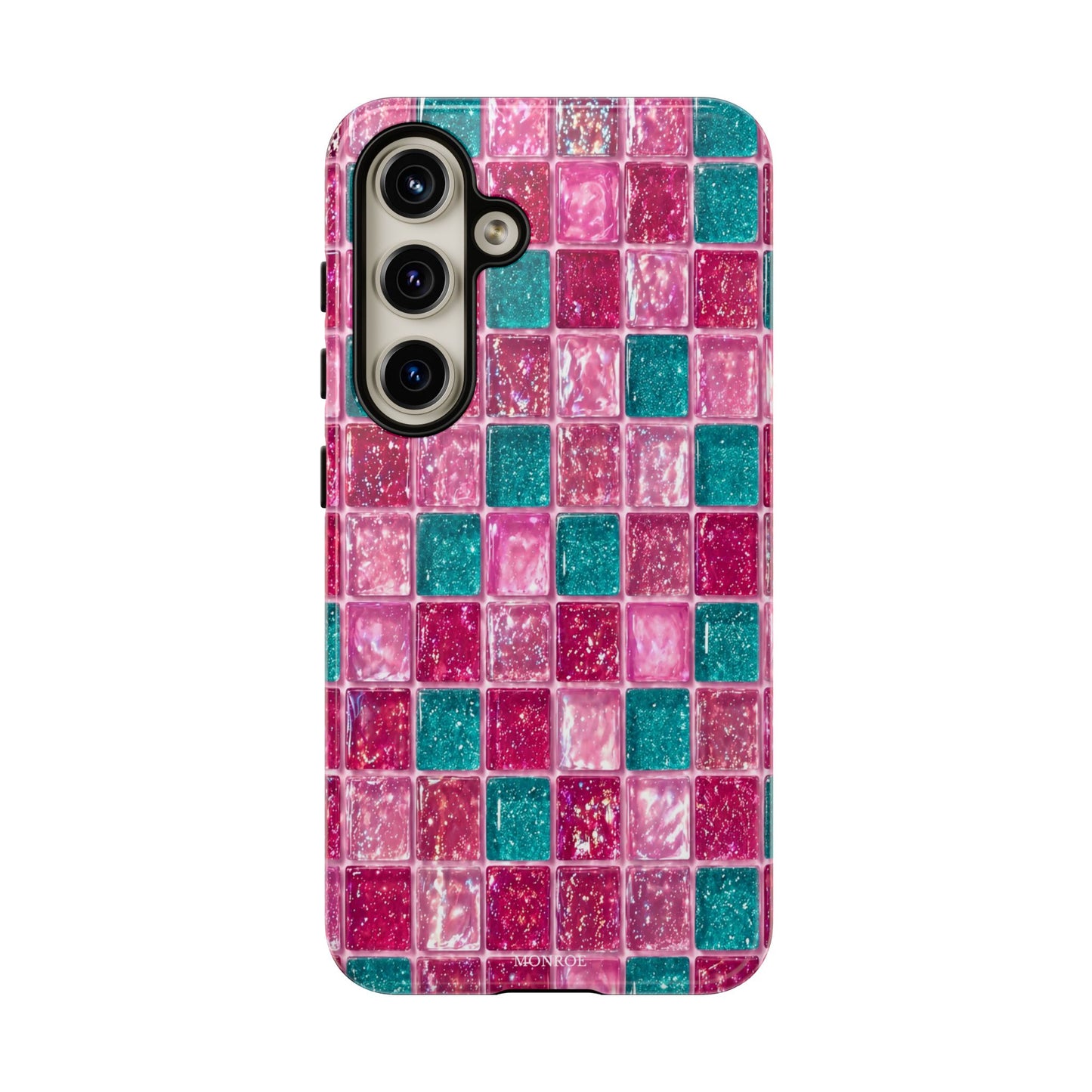 Pink Teal Mosaic Tough Case