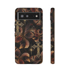 Floral Cross Pattern Tough Case