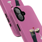 Pint & Wine Glass (Pink) Tough Case