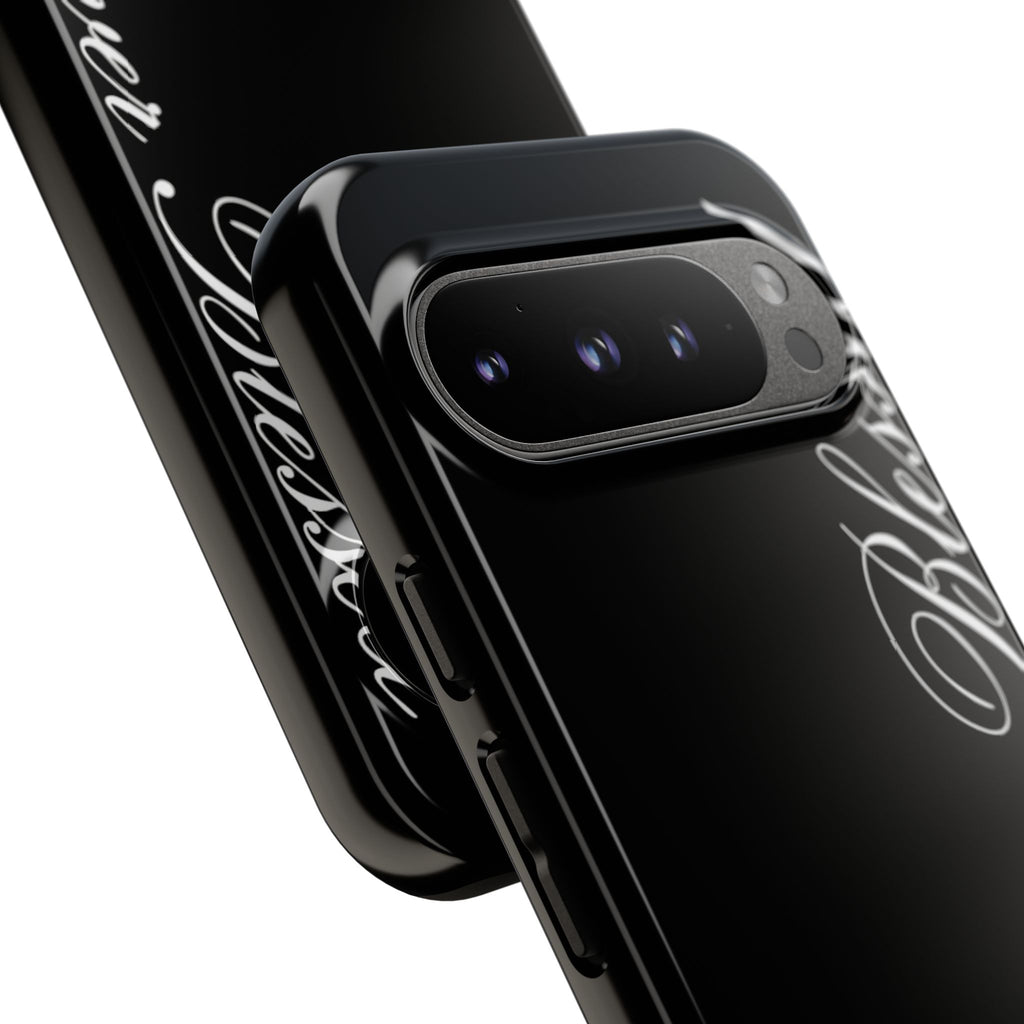 "Forever Blessed" Black Phone Cover