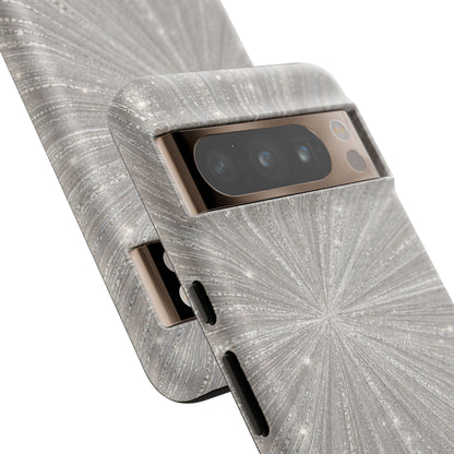 Sparkling Silver Burst Tough Case