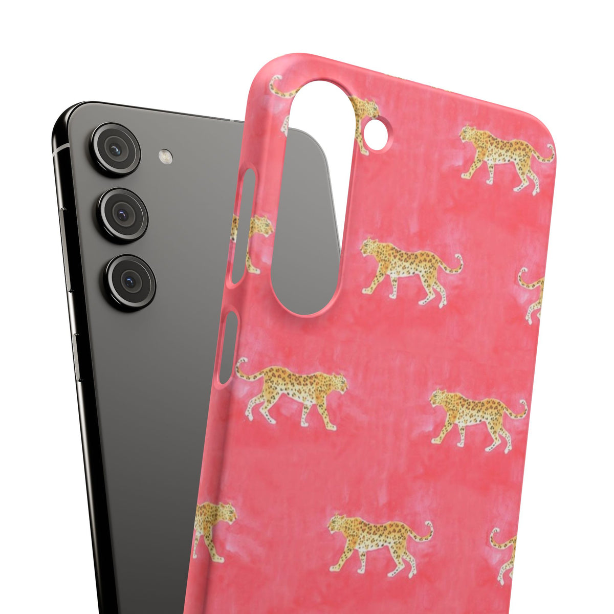 Pink Watercolor Leopard Case