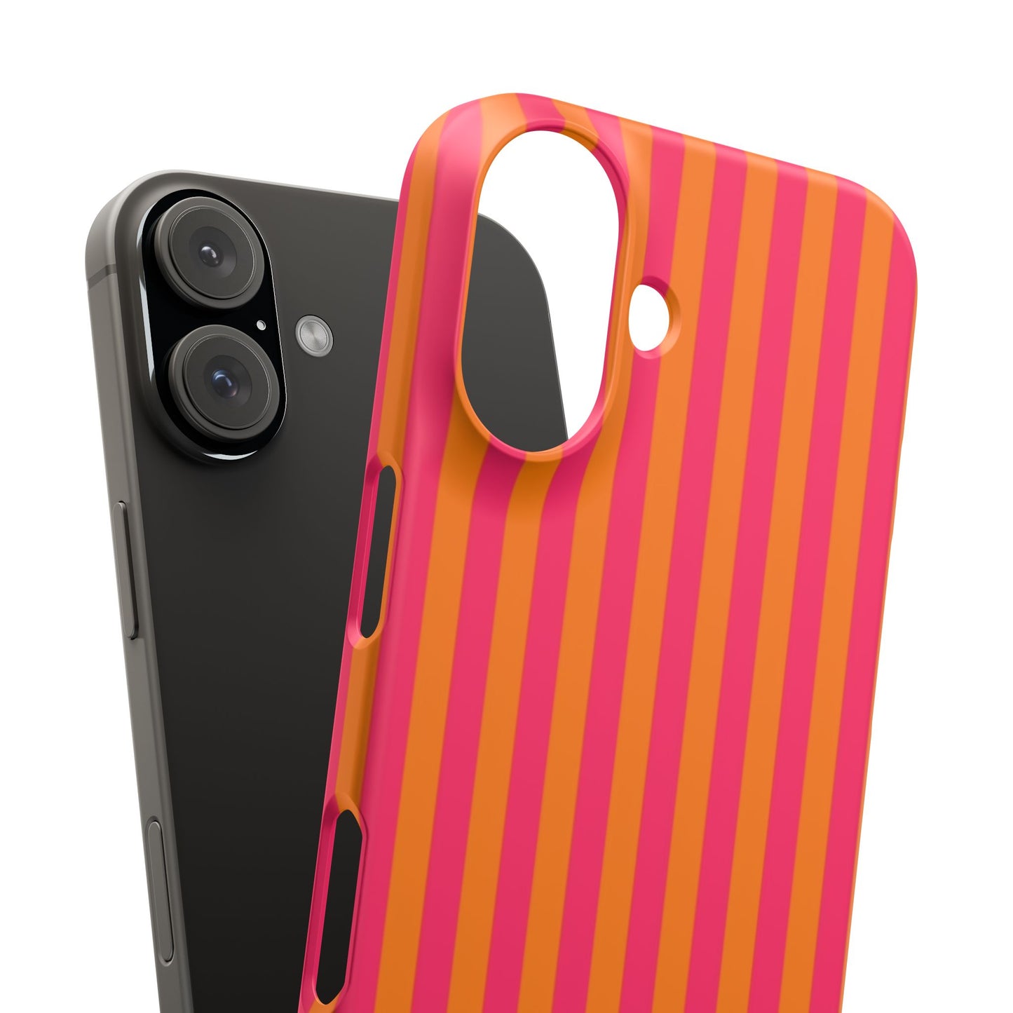 Striped Orange & Pink Case