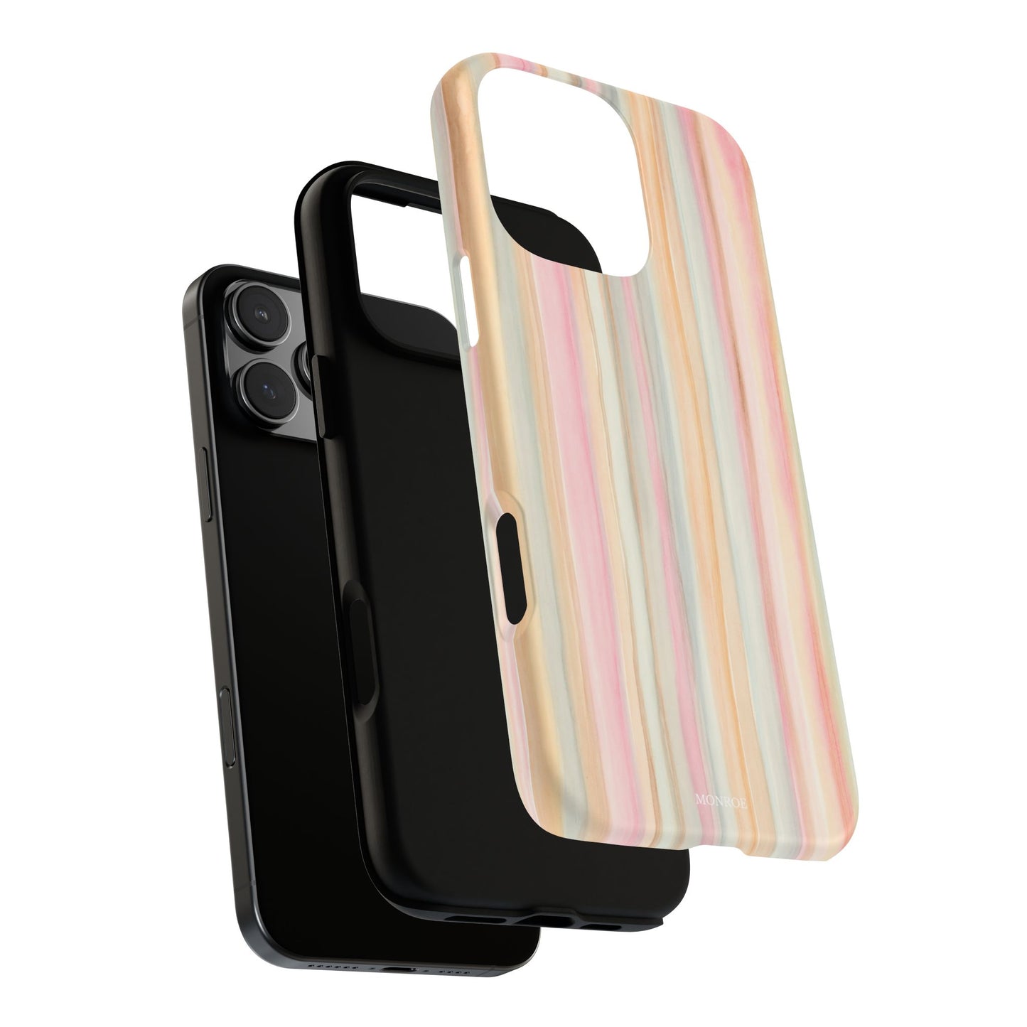 Pastel Watercolor Stripe Tough Case