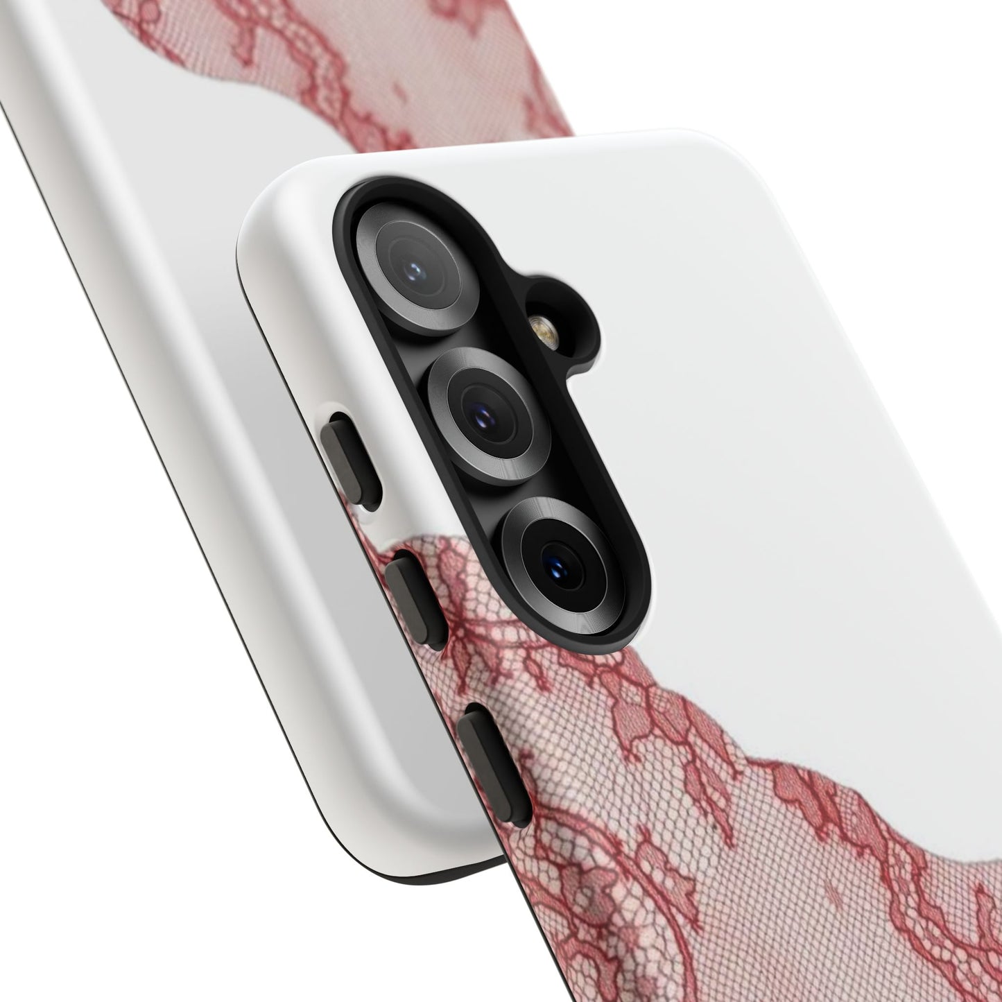 Red Lace Edge Tough Phone Case