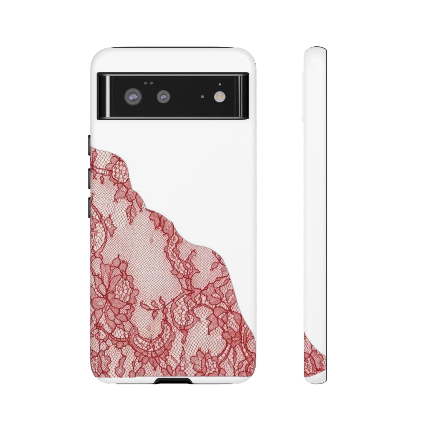 Red Lace Edge Tough Phone Case