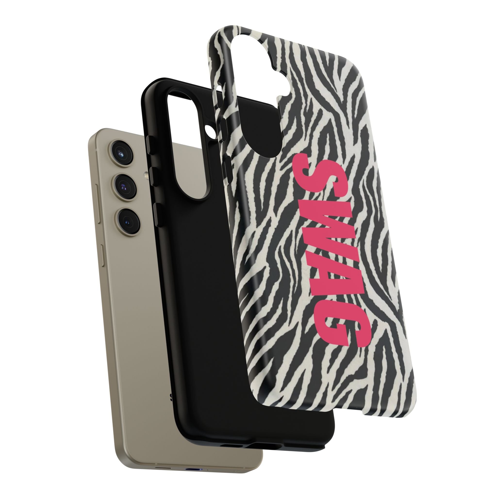 'SWAG' Zebra Print Tough Case