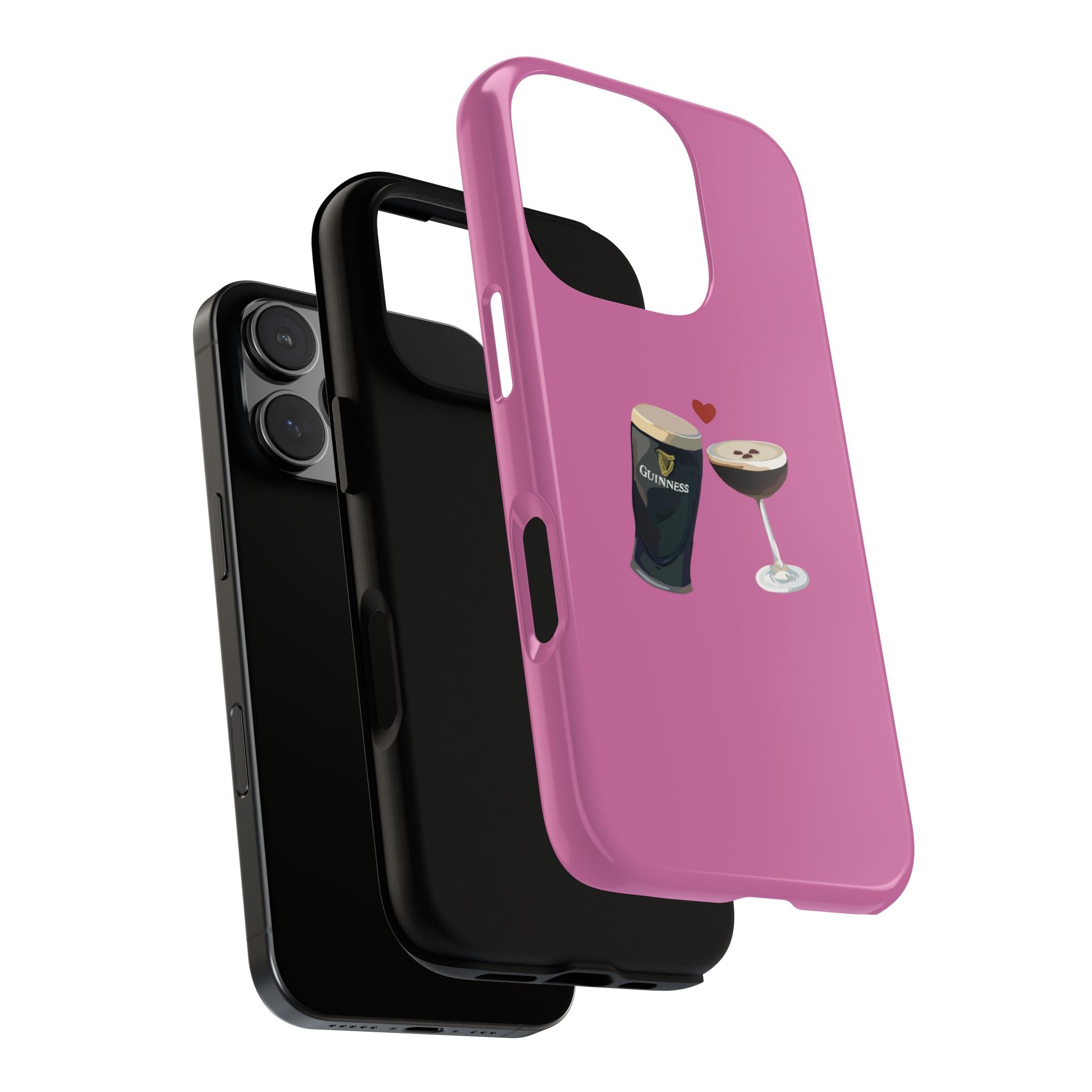 Pint & Wine Glass (Pink) Tough Case