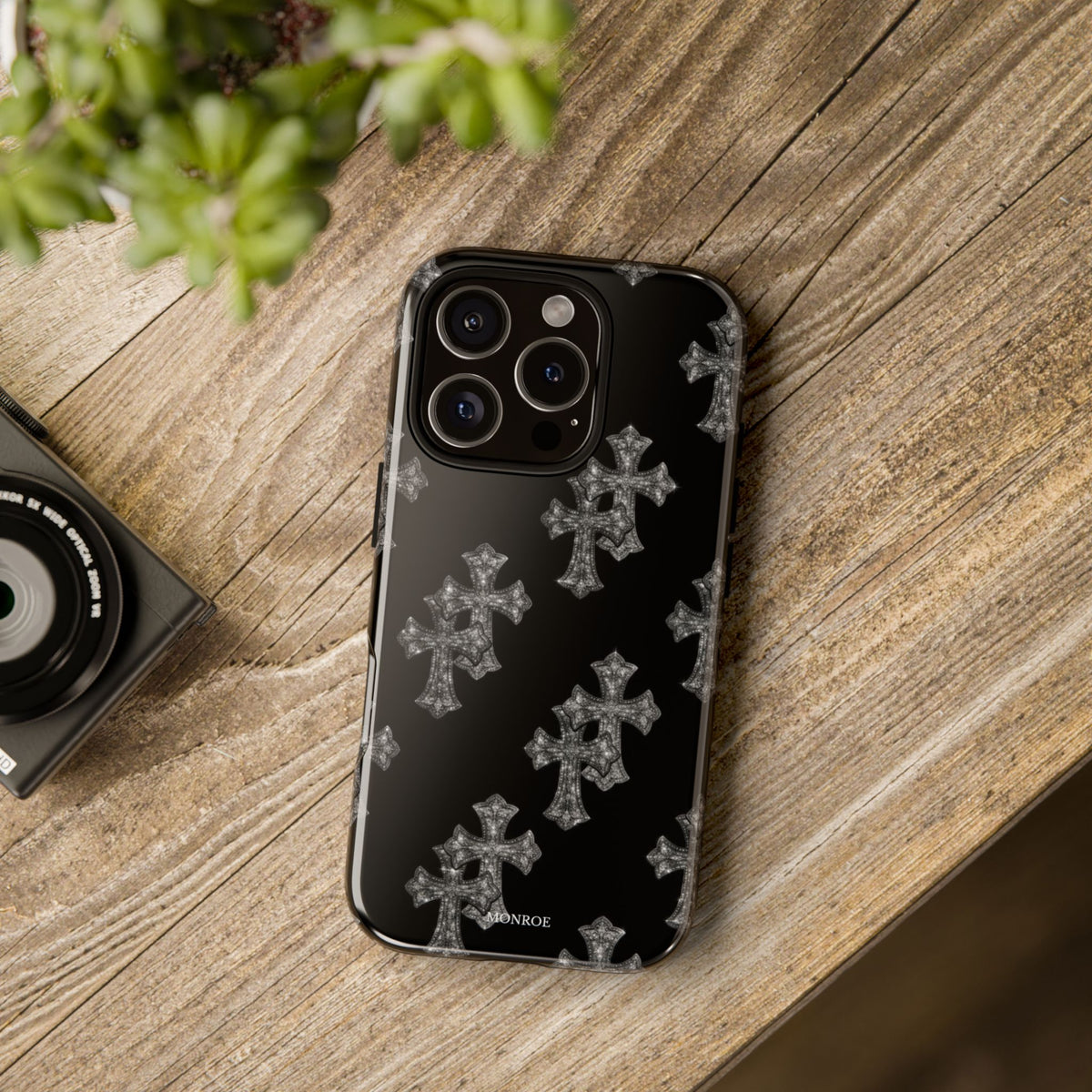 Black Crystal Cross Tough Case