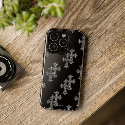 Black Crystal Cross Tough Case