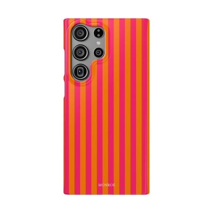 Striped Orange & Pink Case