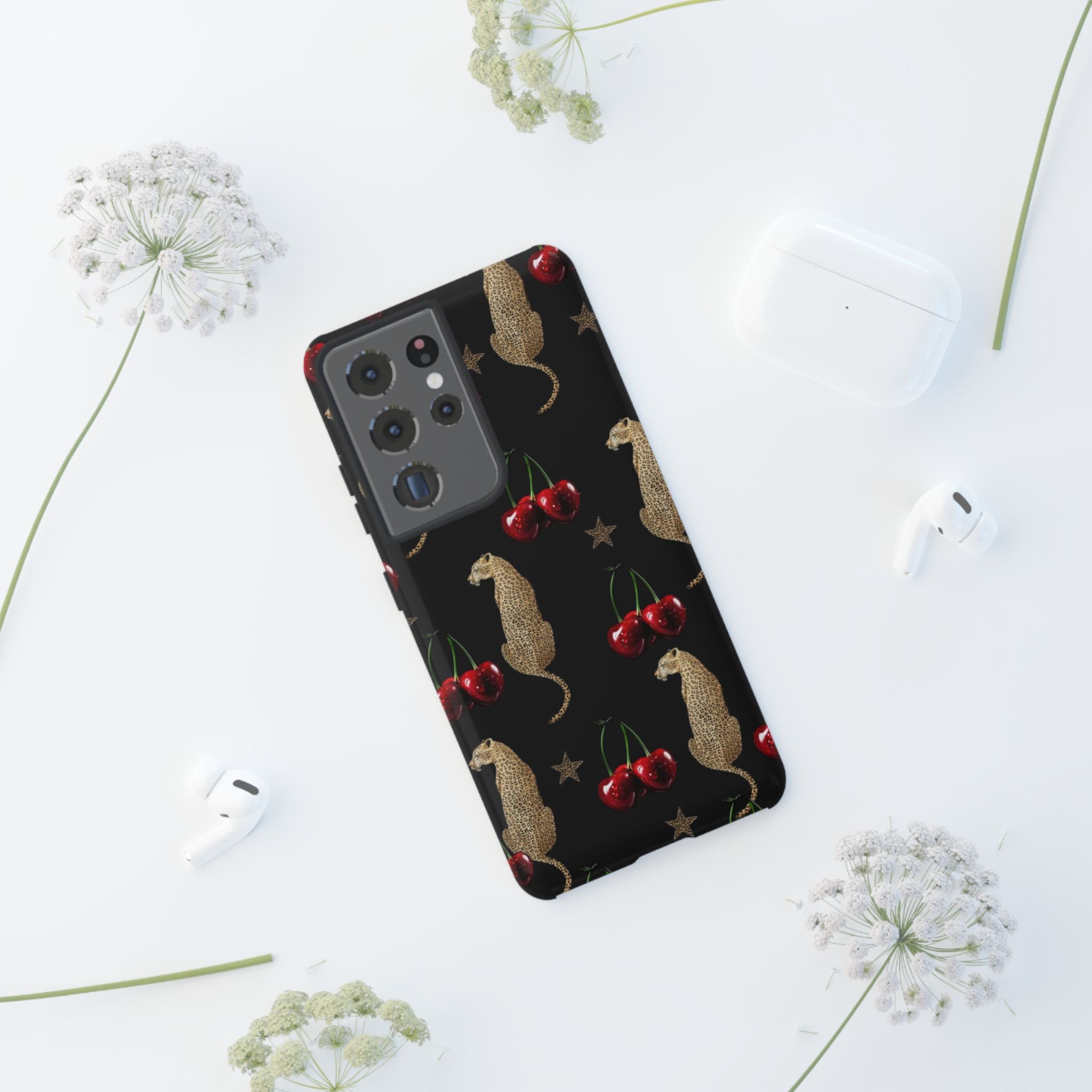 Leopards & Cherries Phone Case