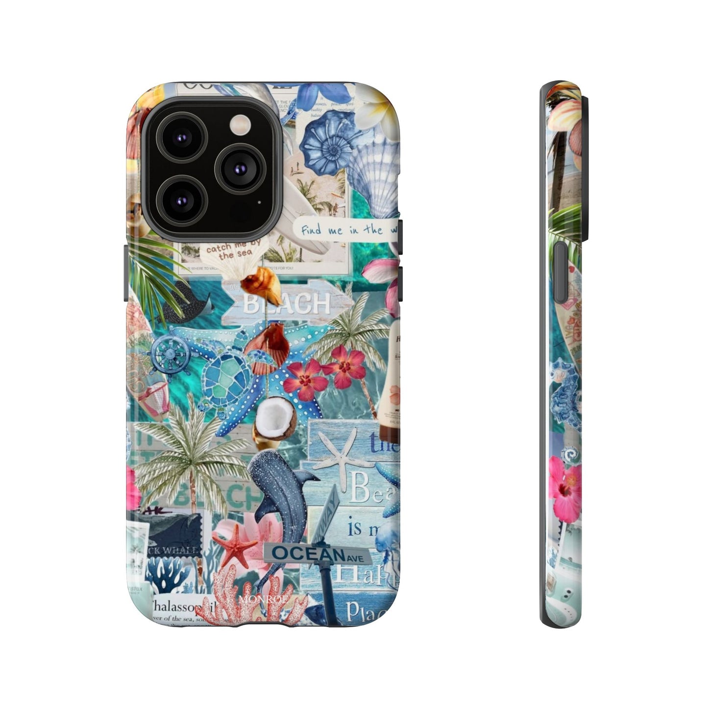 Tropical Beach Collage Tough Case
