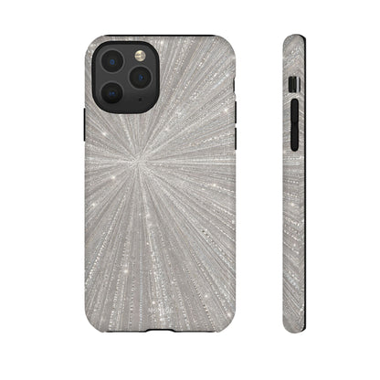 Sparkling Silver Burst Tough Case