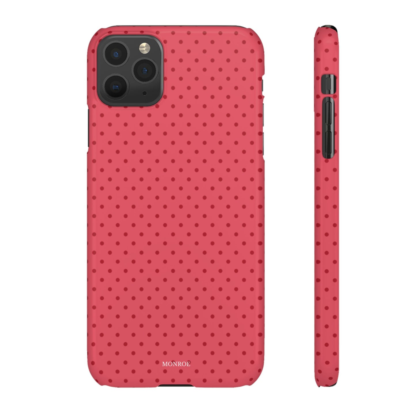 Coral Polka Dot Snap Phone Case