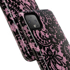 Pink Lace Pattern Tough Phone Case