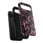 Pink Lace Pattern Tough Phone Case