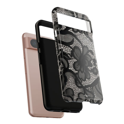Black Floral Vintage Case
