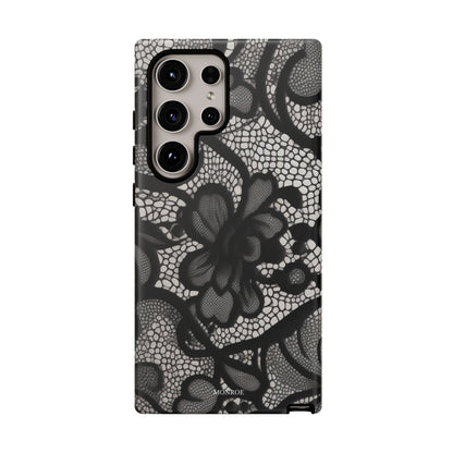 Black Vintage Lace Tough Case