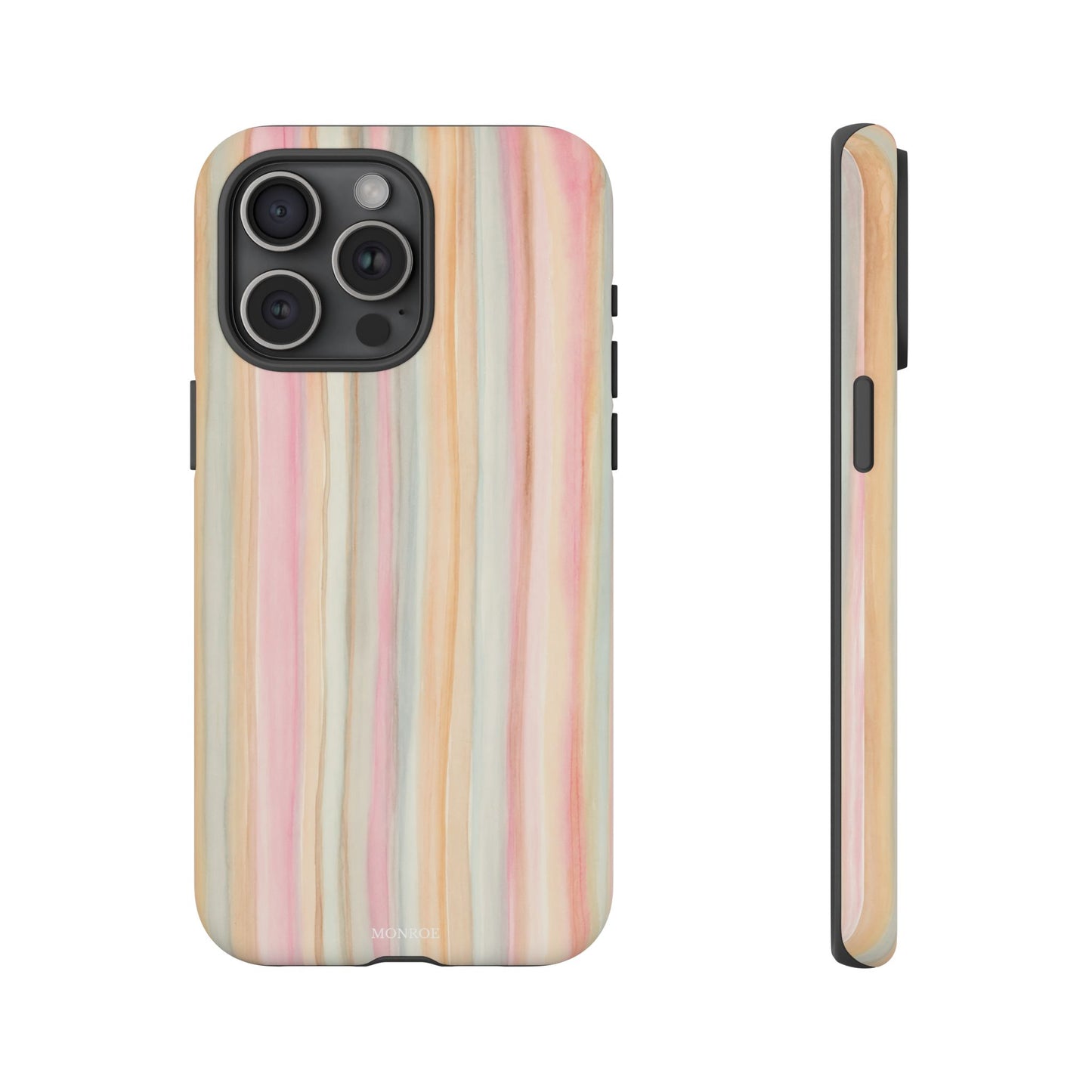 Pastel Watercolor Stripe Tough Case