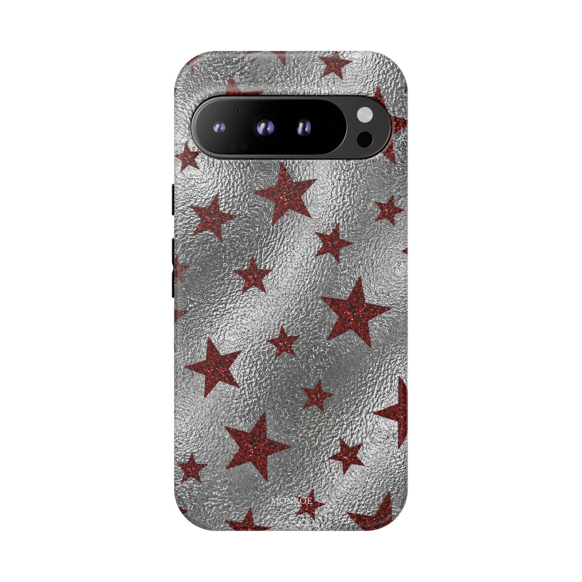 Silver Red Starry Tough Case