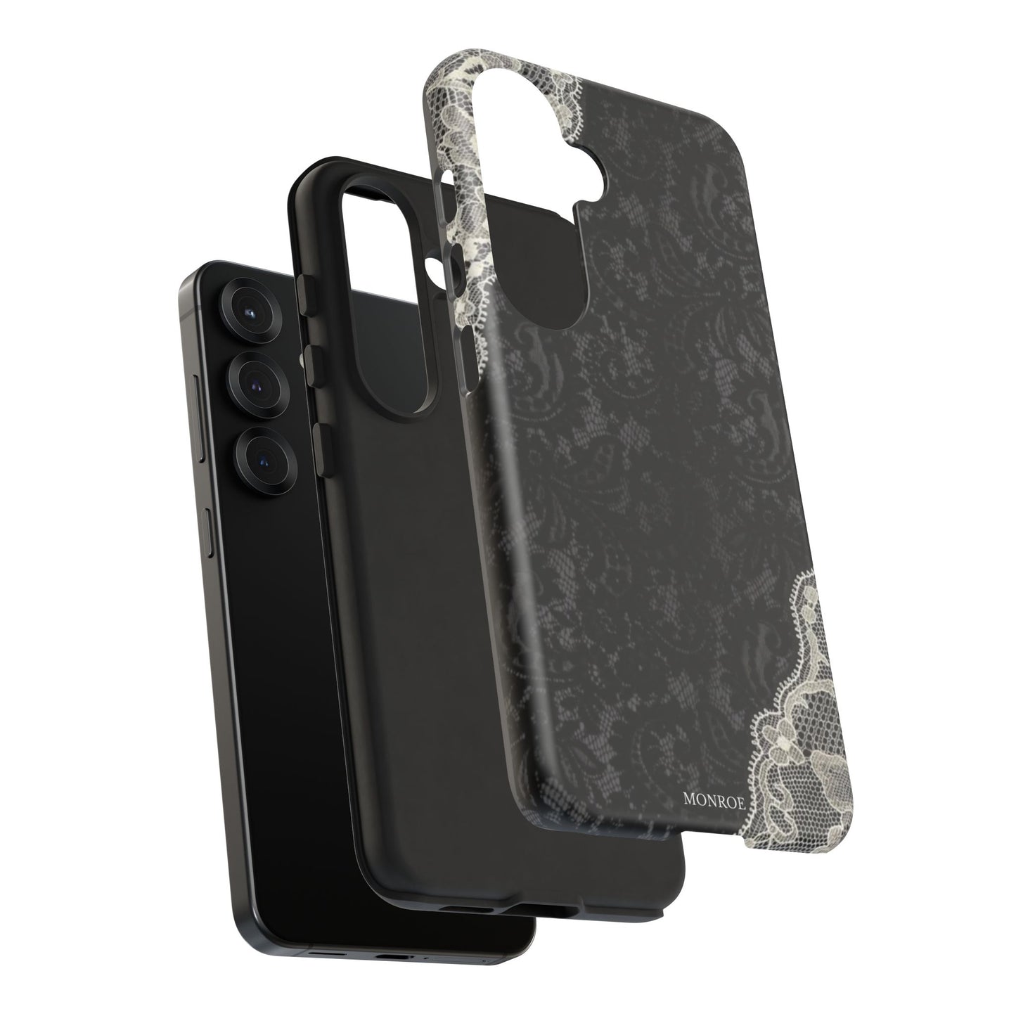 Black & White Edged Tough Case