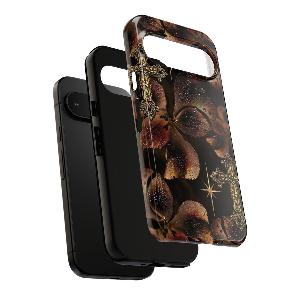 Floral Cross Pattern Tough Case