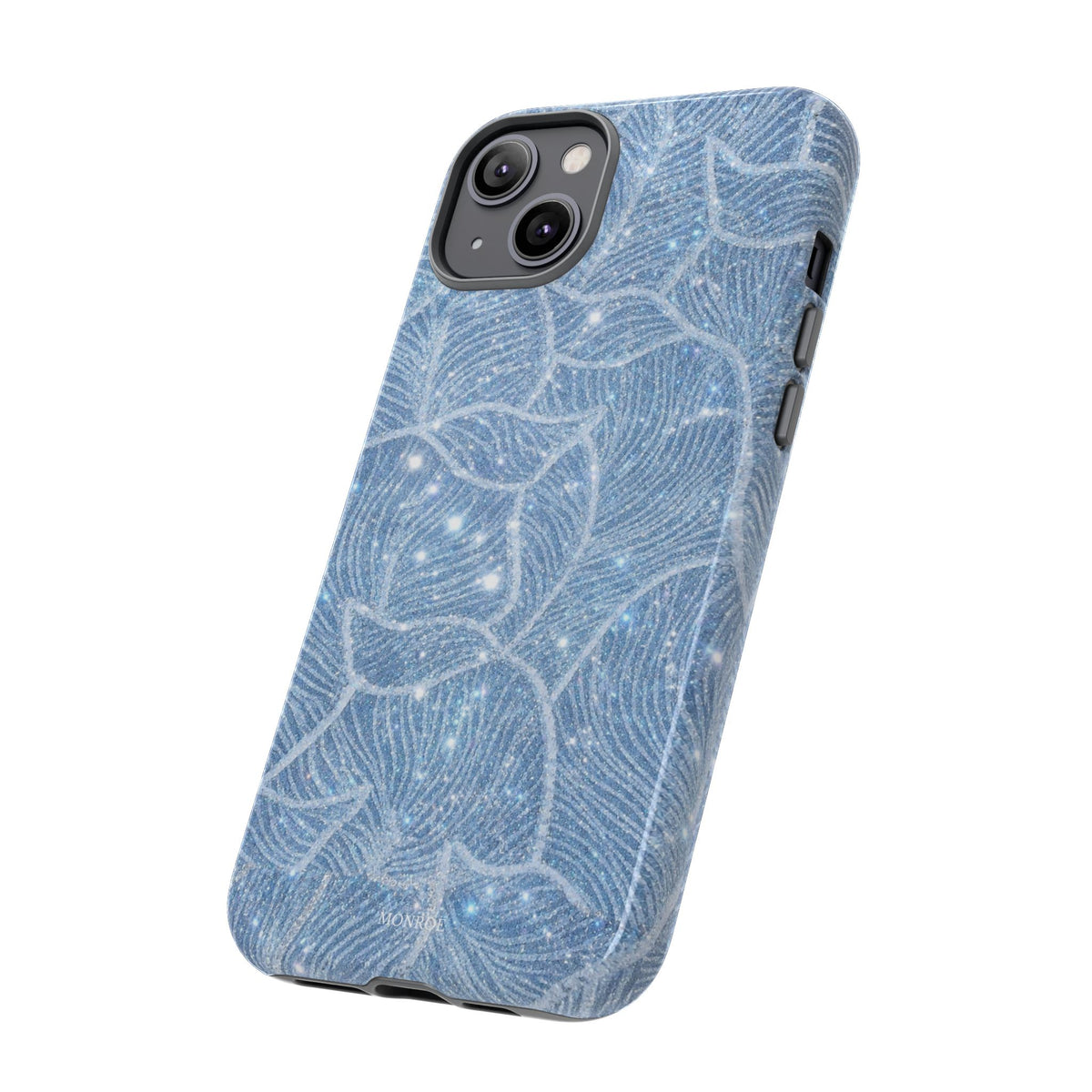 Glacier Blue Floral Tough Case