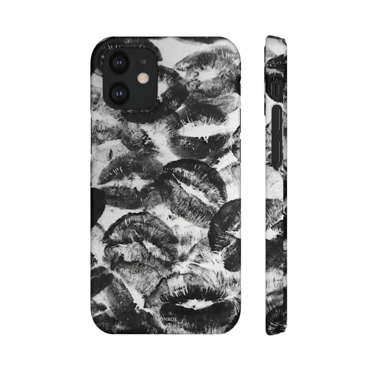 Black & White Kiss Print Case