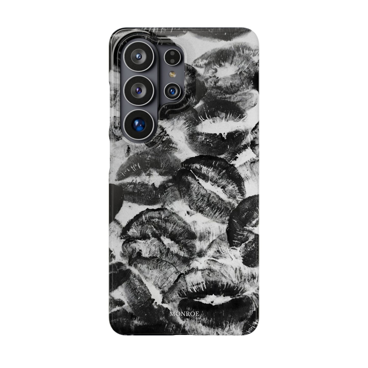 Black & White Kiss Print Case