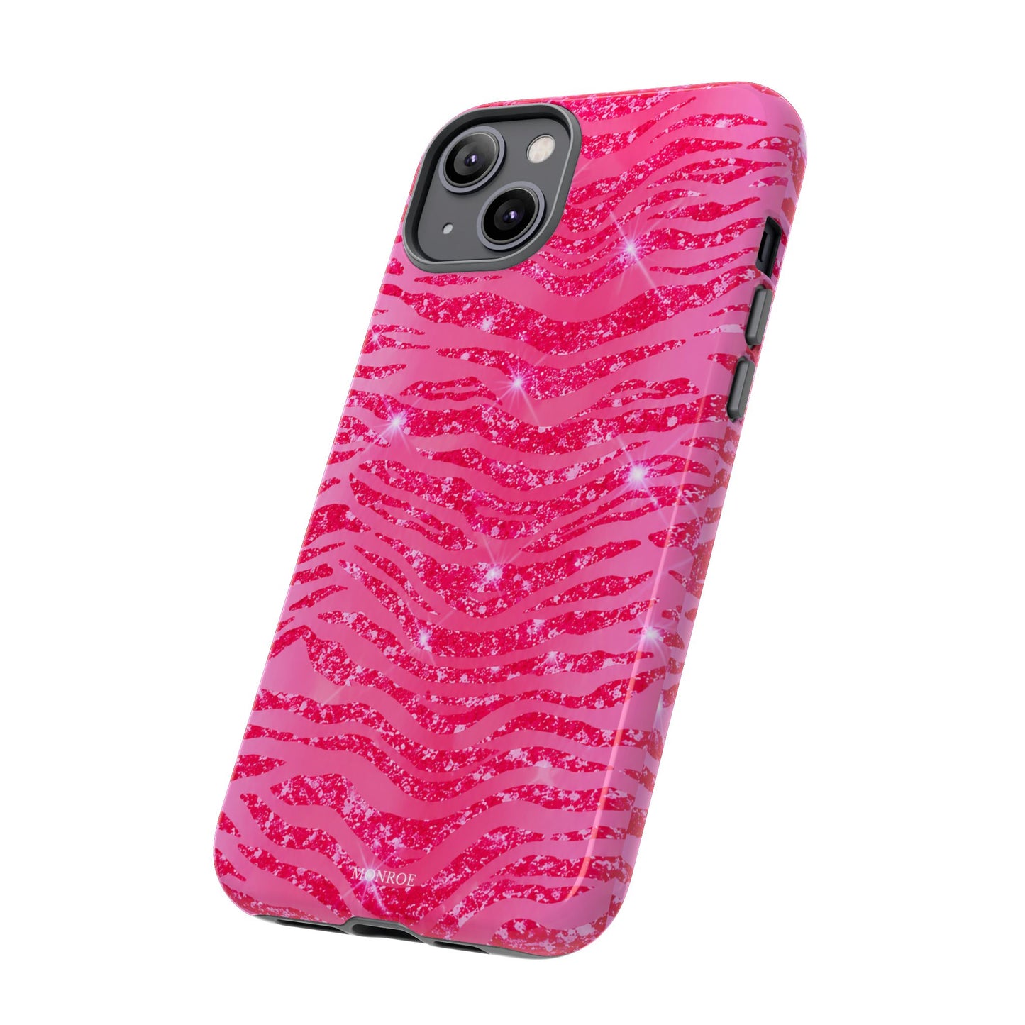 Pink Glitter Zebra Tough Case